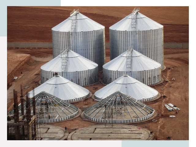 Строительство зерновых силосов в Салехарде