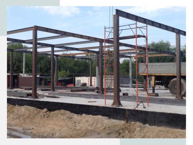 Фундамент для ангаров в Салехарде